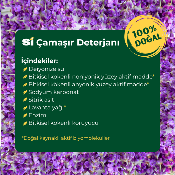 Doğal Çamaşır Deterjanı Lavanta Yağlı