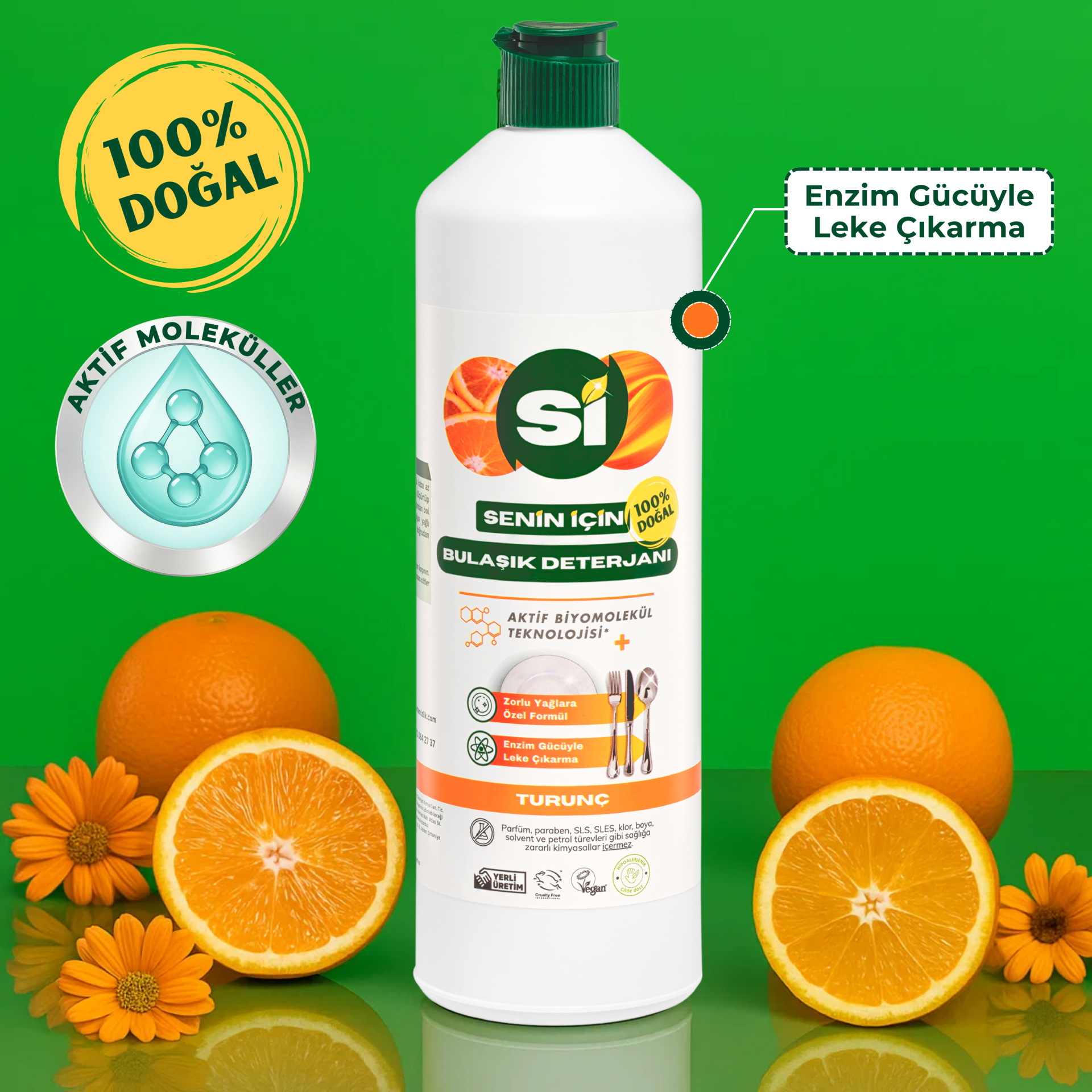 Doğal Bulaşık Deterjanı Turunç Yağlı