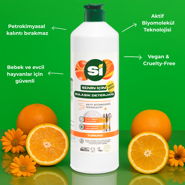 Doğal Bulaşık Deterjanı Turunç Yağlı