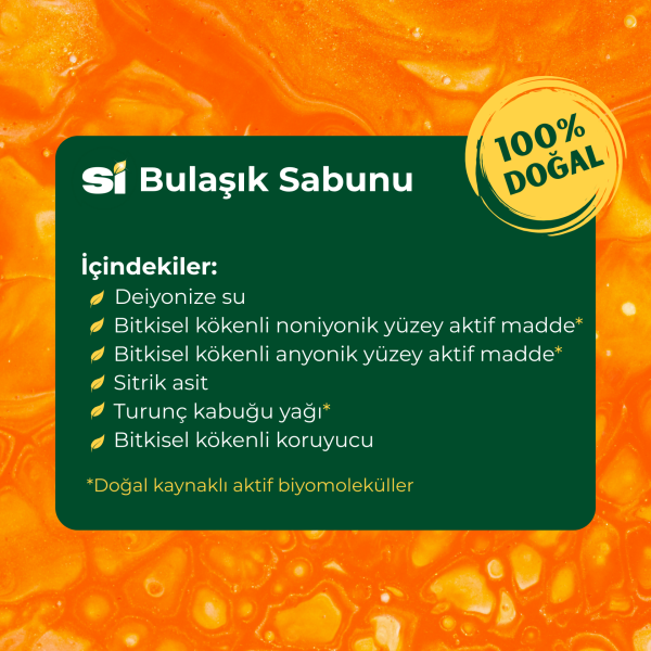 Doğal Bulaşık Deterjanı Turunç Yağlı