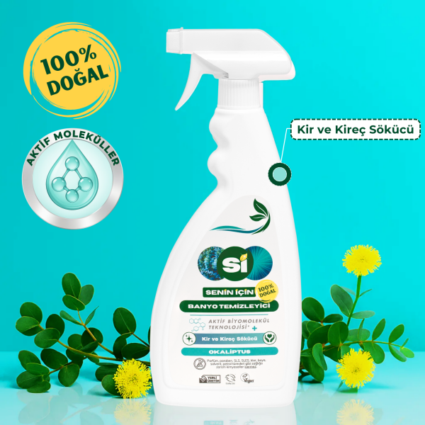 Doğal Banyo Temizleyici Okaliptus Yağlı