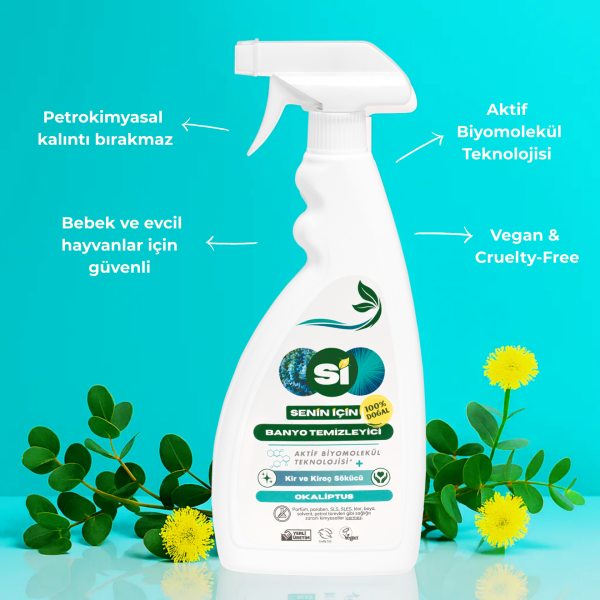 Doğal Banyo Temizleyici Okaliptus Yağlı