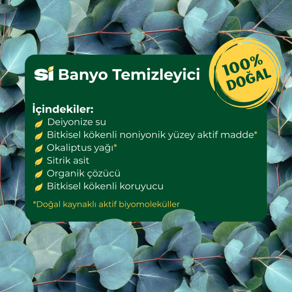 Doğal Banyo Temizleyici Okaliptus Yağlı