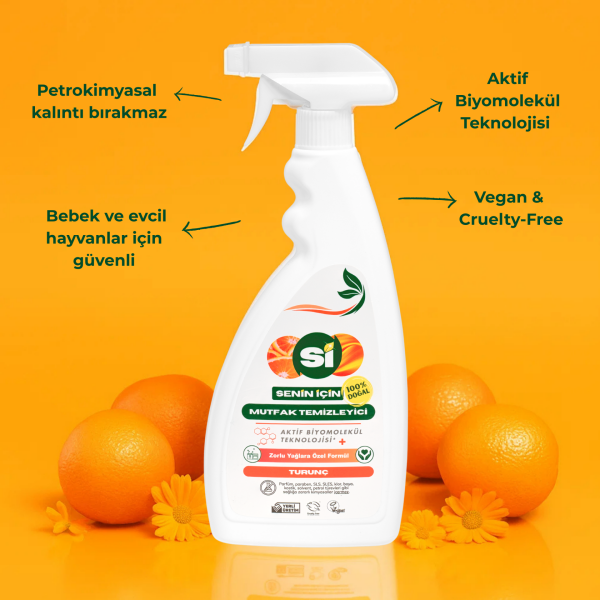 Doğal Mutfak Temizleyici Turunç Yağlı