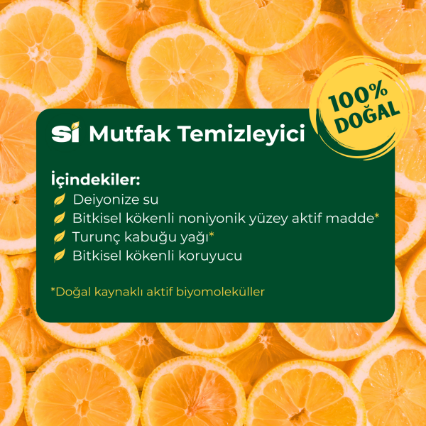 Doğal Mutfak Temizleyici Turunç Yağlı