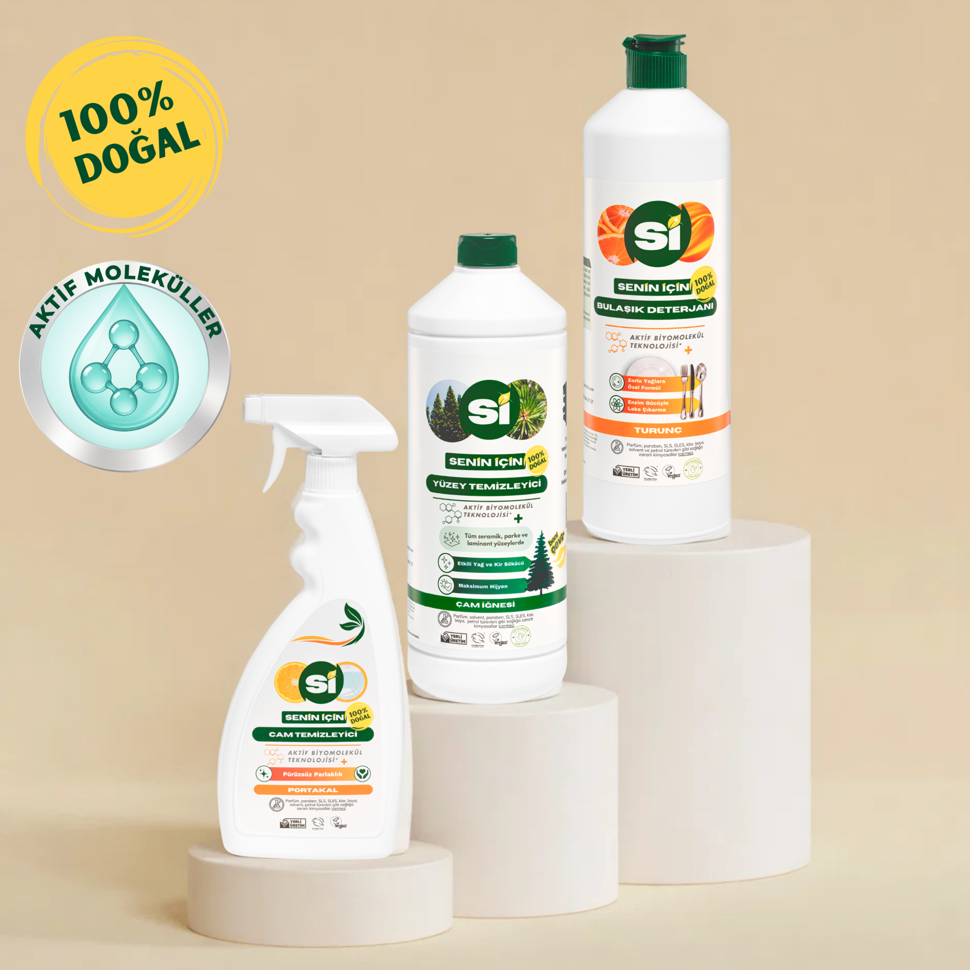Üçlü Hijyen Paketi (Bulaşık, Cam ve Yüzey)